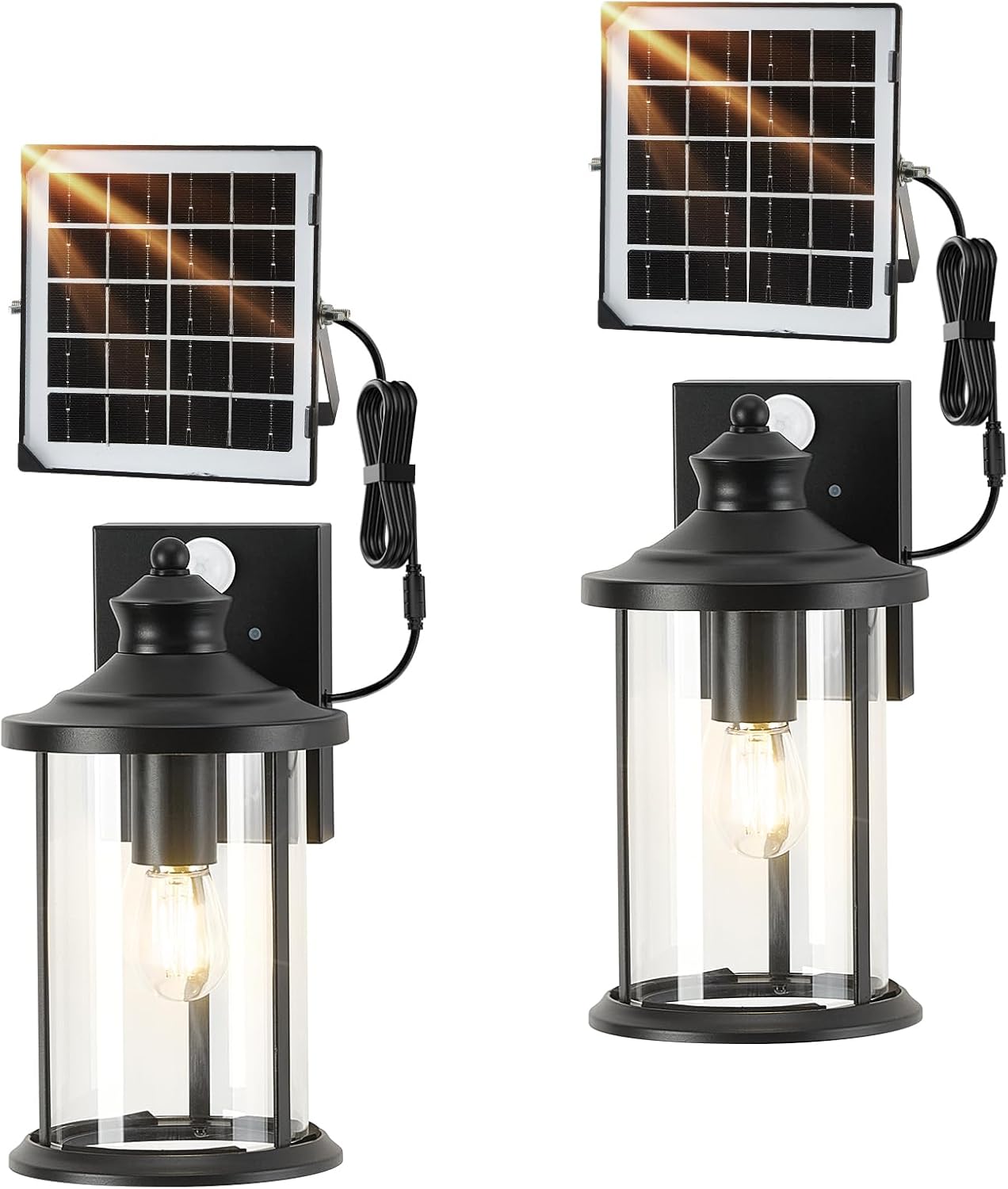 OKELI Vintage Solar Porch Light: Illuminate Your Home