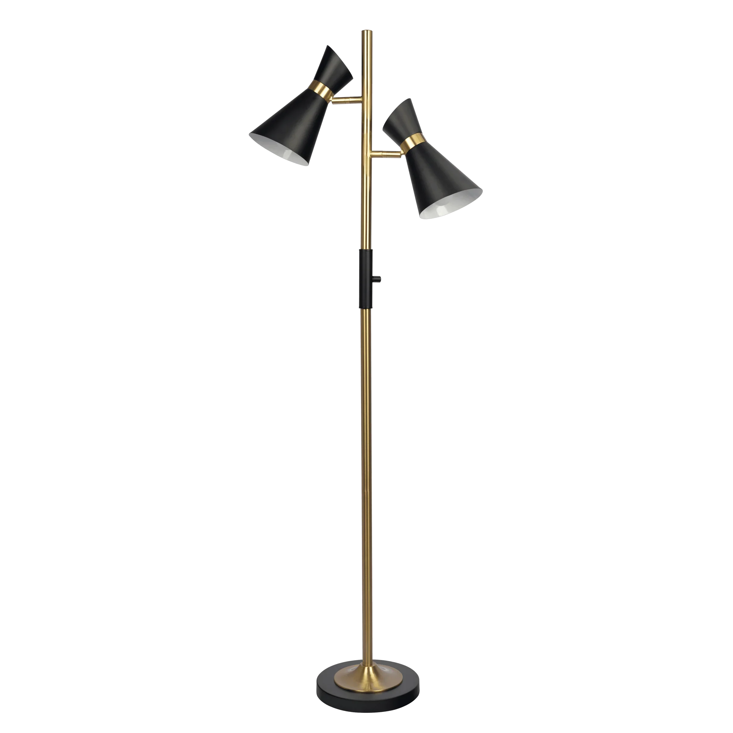 Illuminate Spaces Elegantly with Brassed Gold Floor Lamps