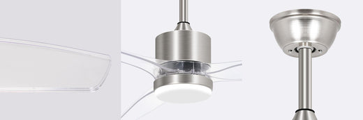Ceiling Fan Light Review: OKELI Clear Fan Blades Ceiling Fan with Light - okeli lights