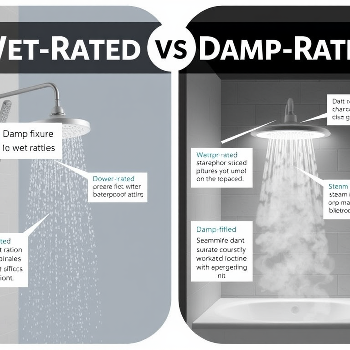 Wet-Rated vs. Damp-Rated: Understanding Safety Standards for Your Bathroom and Outdoor Spaces