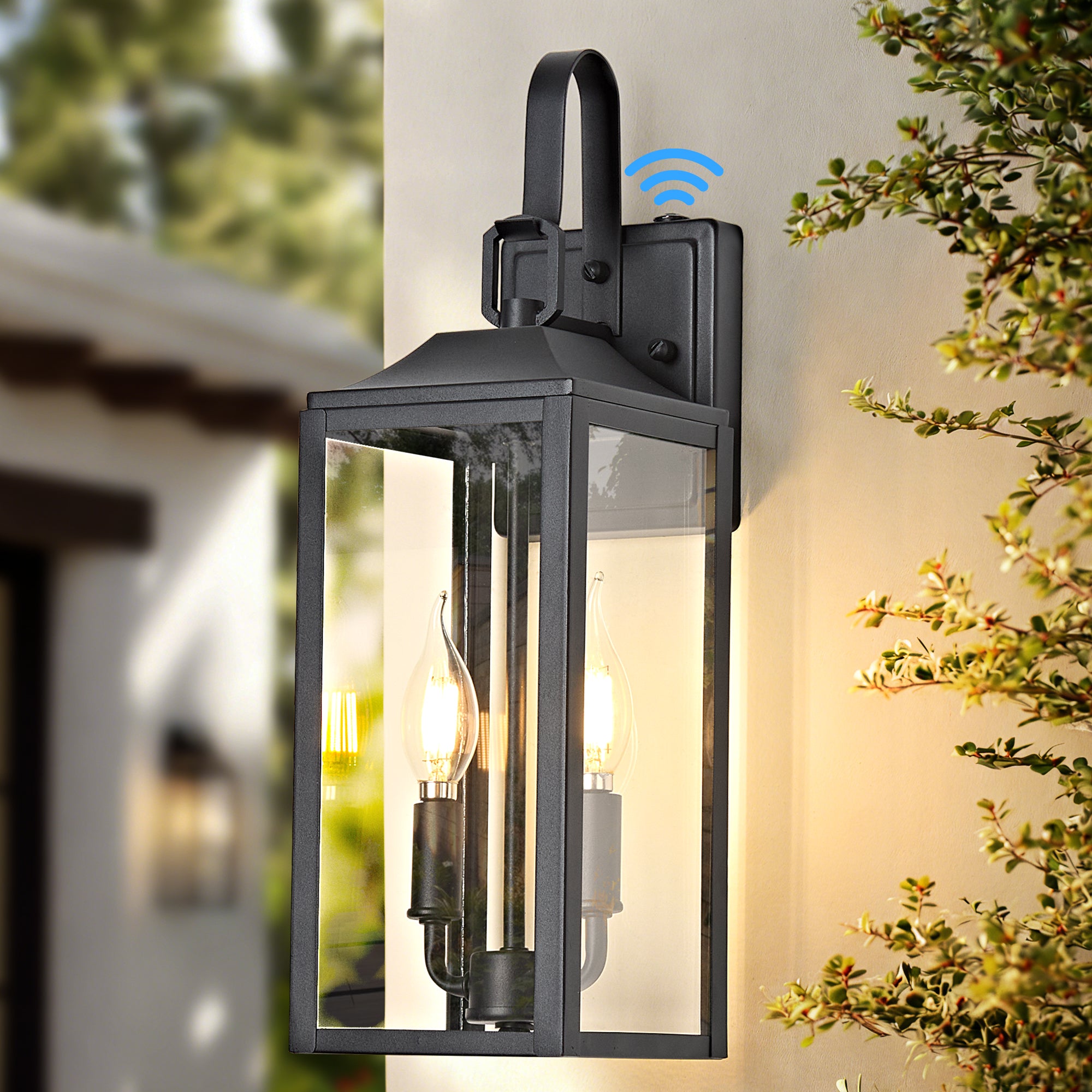 Outdoor Lighting Fixtures Dusk to Dawn Wall Sconce Front Porch Exterior Light 1-Pack