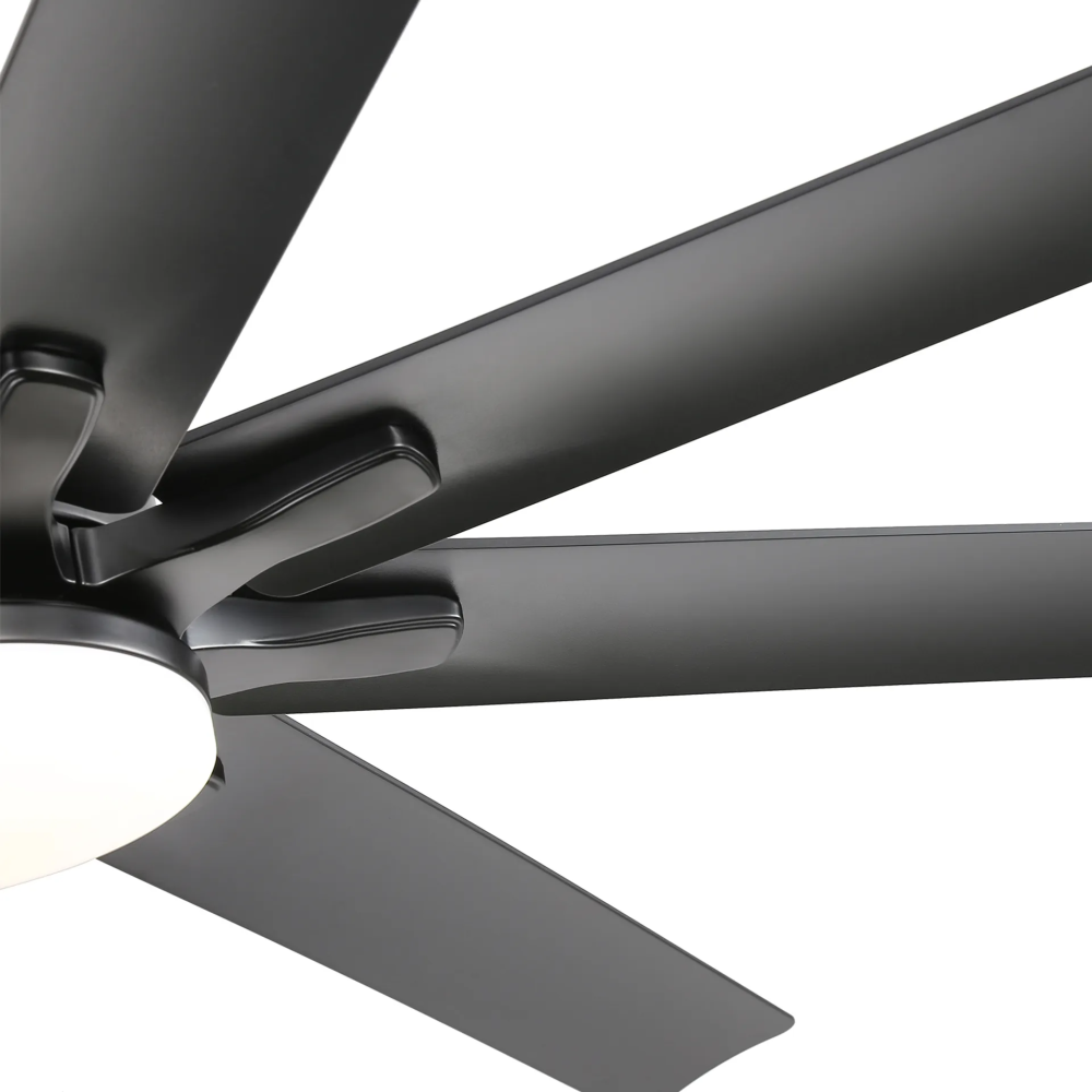 66" Modern Smart Ceiling Fan with LED Light, Dimmable, 8 ABS Blades, Quiet Reversible DC Motor, Remote & App Control