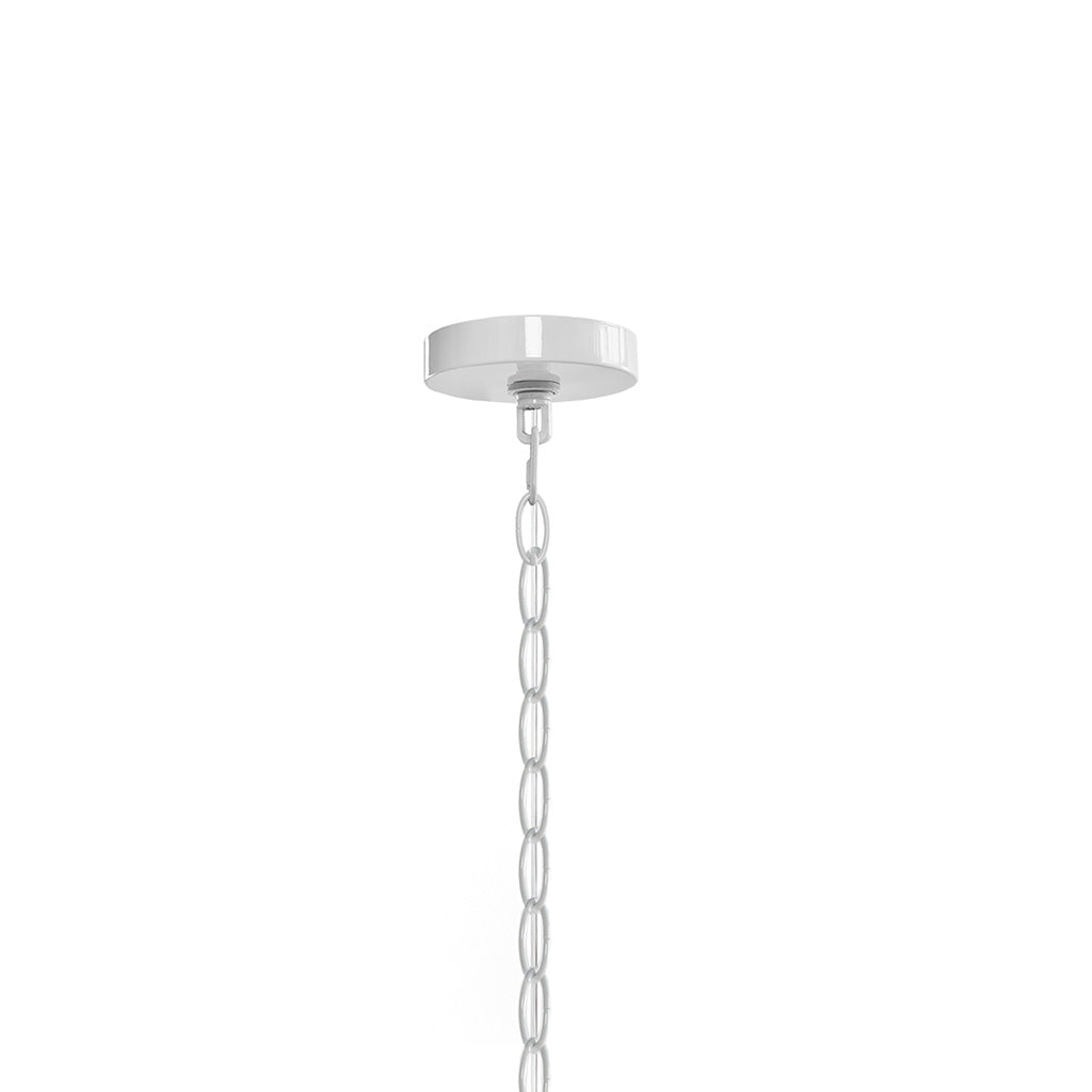 4-Light Glass Drum Shade Chandelier Mid-Century Modern White Ceiling Light for Dining Room & Kitchen