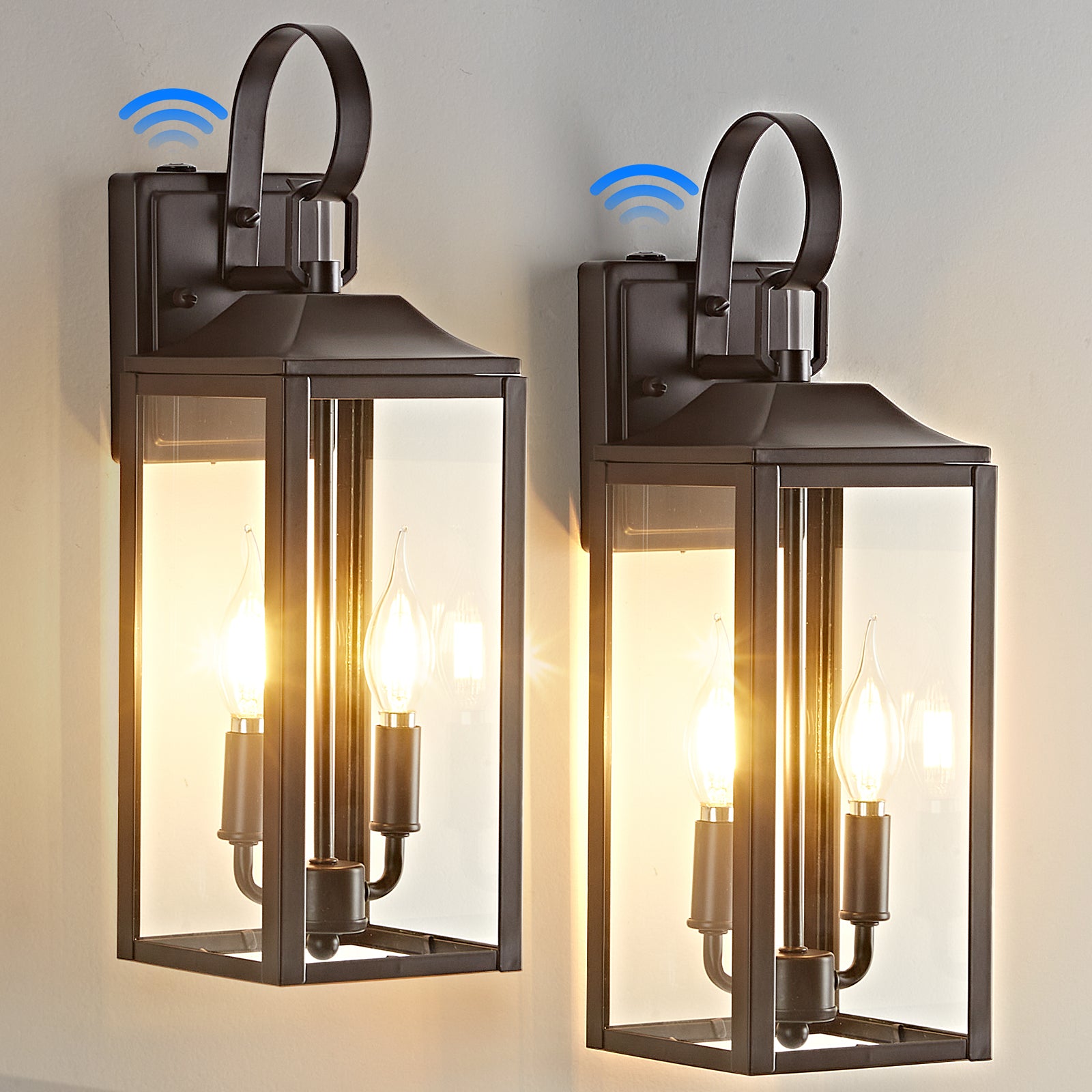 Outdoor Lighting Fixtures Dusk to Dawn Wall Sconce Front Porch Exterior Light 1-Pack