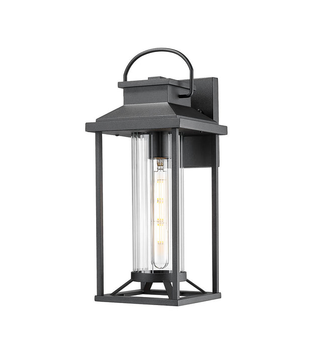 Outdoor Porch Lights Textured Black Exterior Lighting Fixtures Wall Mount Sconce Lantern 1-Pack