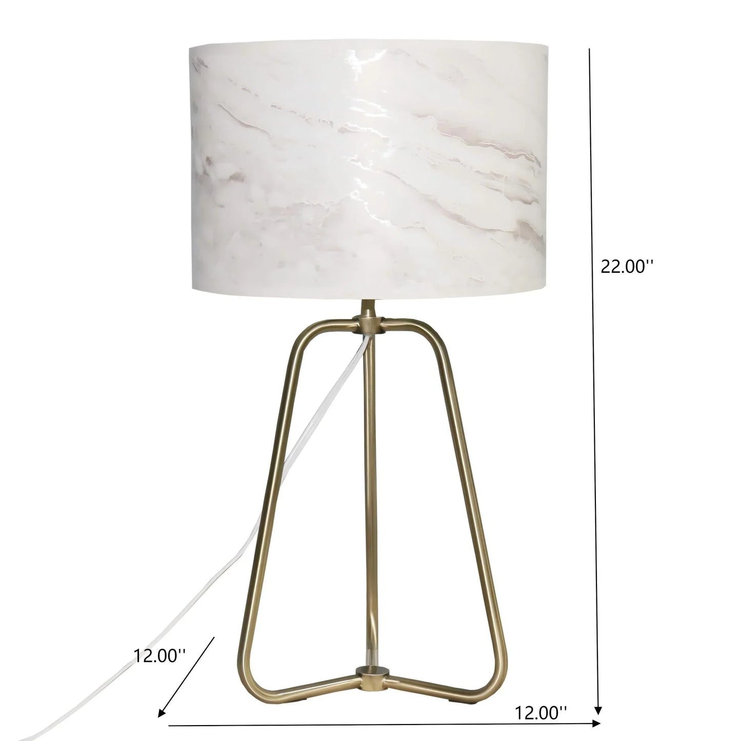 Table Lamp Marble Lampshade Bronze Metal Base Modern Stylish Classic Desk Lamp - okeli lights