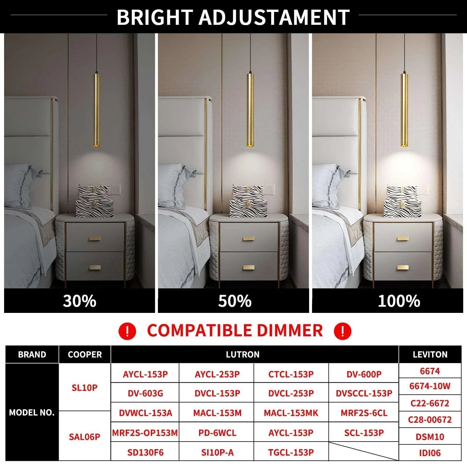 OKELI Pendant Lights LED Minimalist Fixture Ceiling Hanging Strip 3-Pack - okeli lights