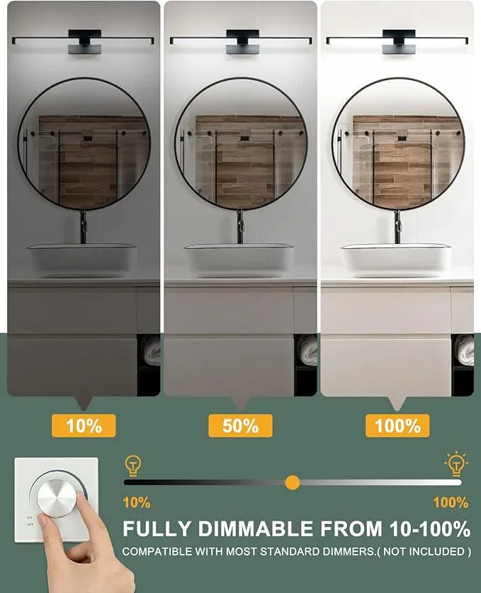 LED Vanity Light Dimmable 5CCT Modern Bathroom Light Fixtures - okeli lights