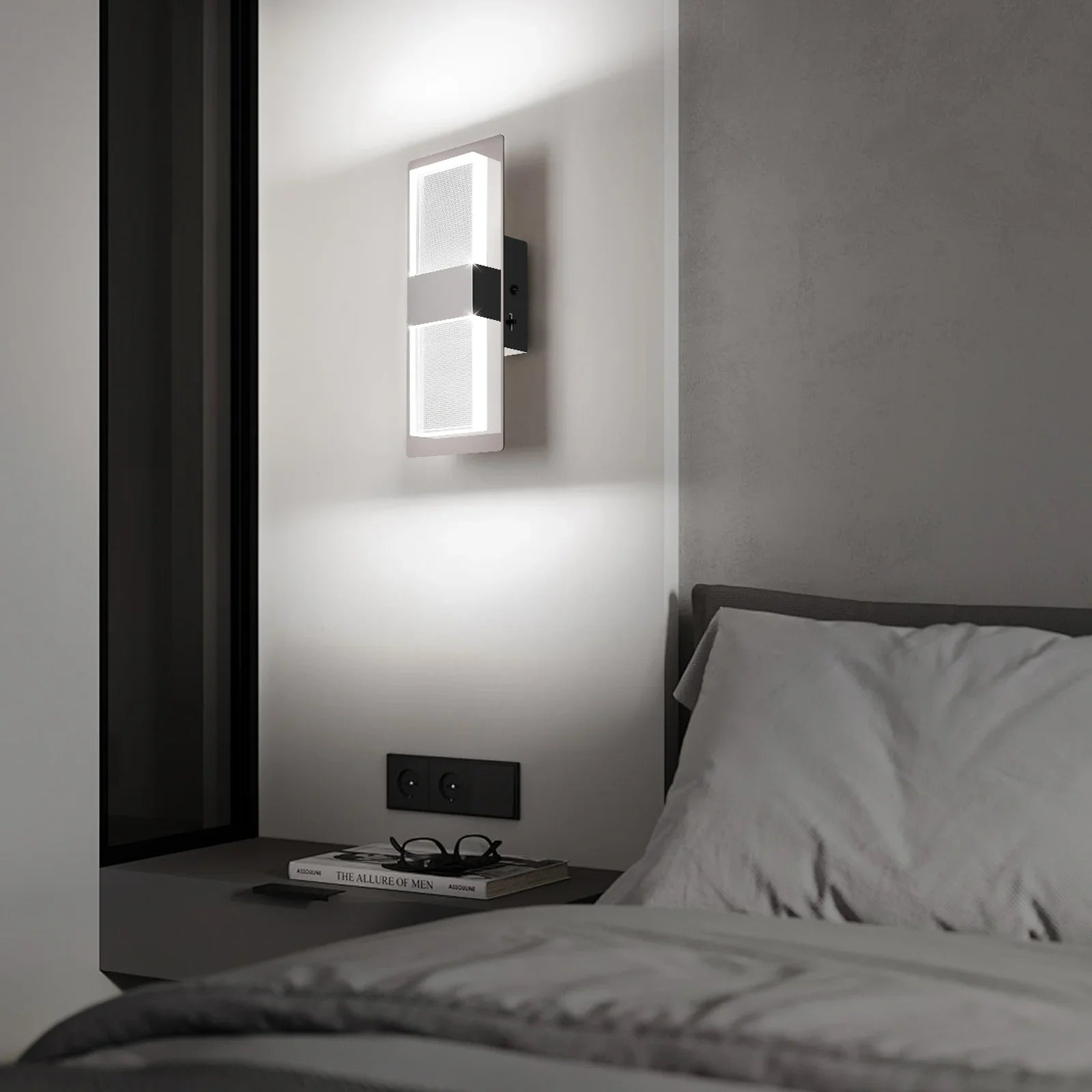 LED Wall Mounted Light Modern Indoor Dimmable Wall Light Fixture 2-pack - okeli lights