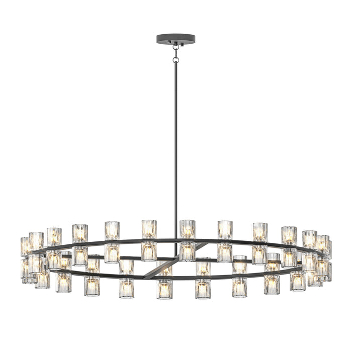 48 Inches Luxury Chandeliers Crystal Living Room Decorative Lights Simple Modern Dining Room(Bulbs Included)