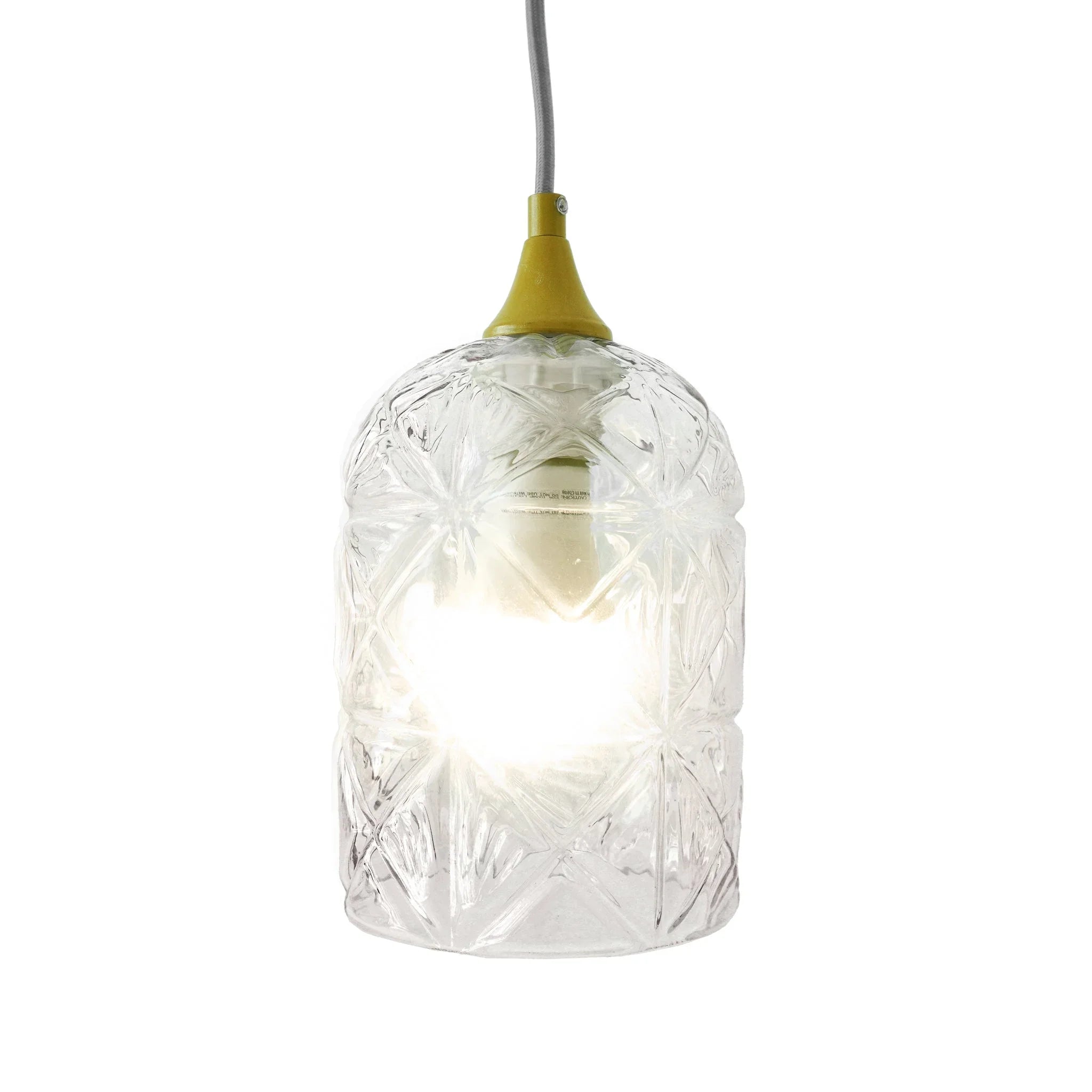 Mid-Century Modern Classic Design Pendant Lamp Gold and Clear - okeli lights