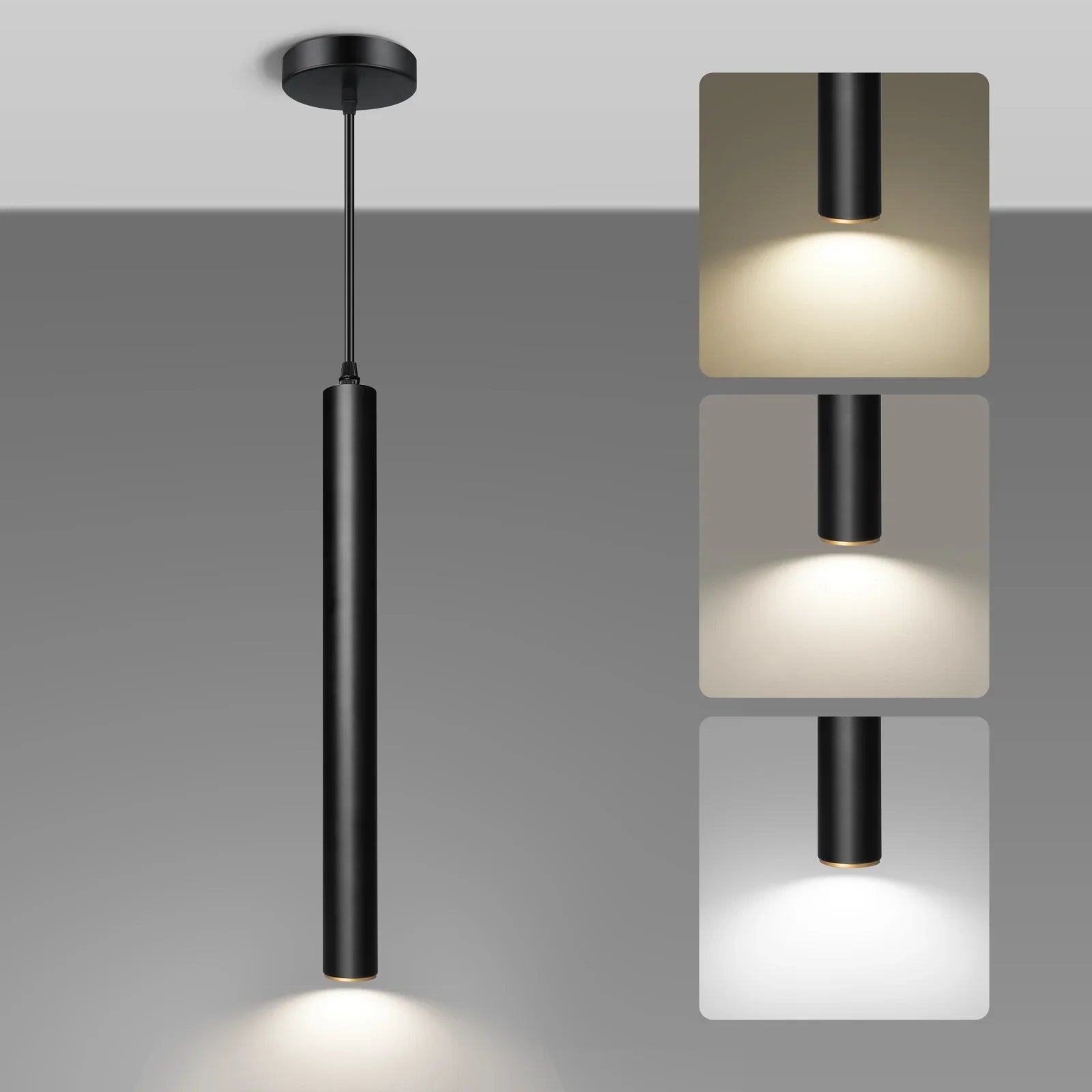 OKELI Modern Pendant Light 3-Color Minimalist Strip lights for Kitchen Island Bar - okeli lights