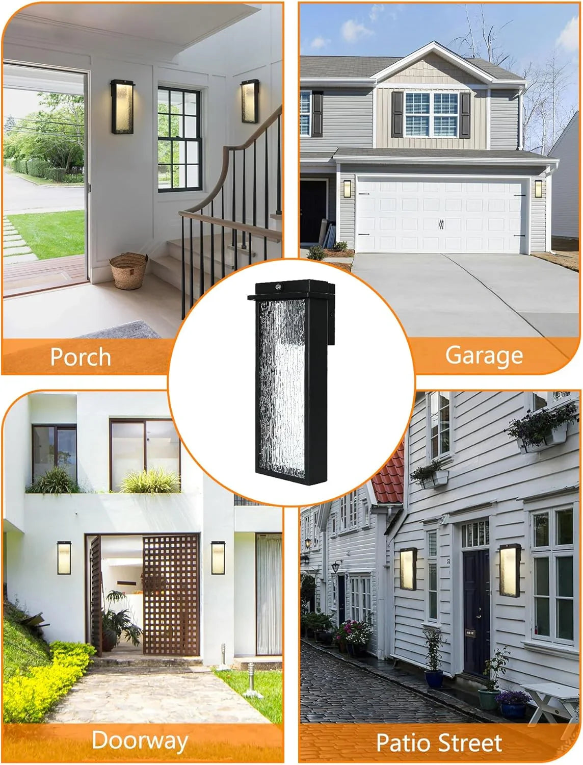 Outdoor Light Fixture Wall Light, Dusk to Dawn Outdoor Lighting Anti-Rust Wall Lantern Outside Wall Sconce - okeli lights