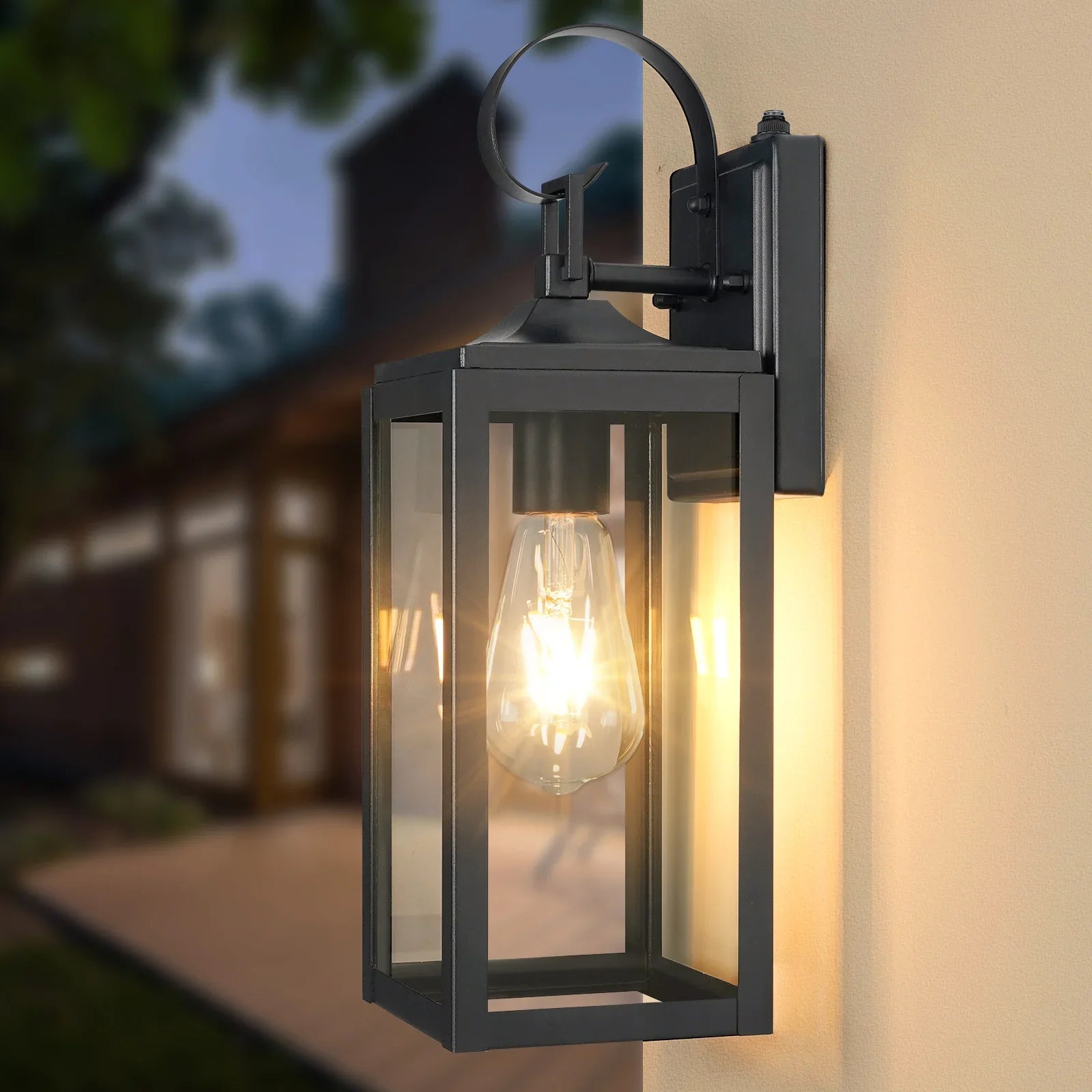Outdoor Lighting Fixtures Dusk to Dawn Wall Sconce Front Porch Exterior Light - okeli lights