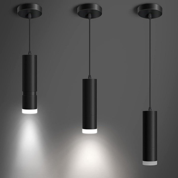 OKELI Pendant Lights Kitchen Island Modern Black Pendent Light Fixture 3-Pack - okeli lights