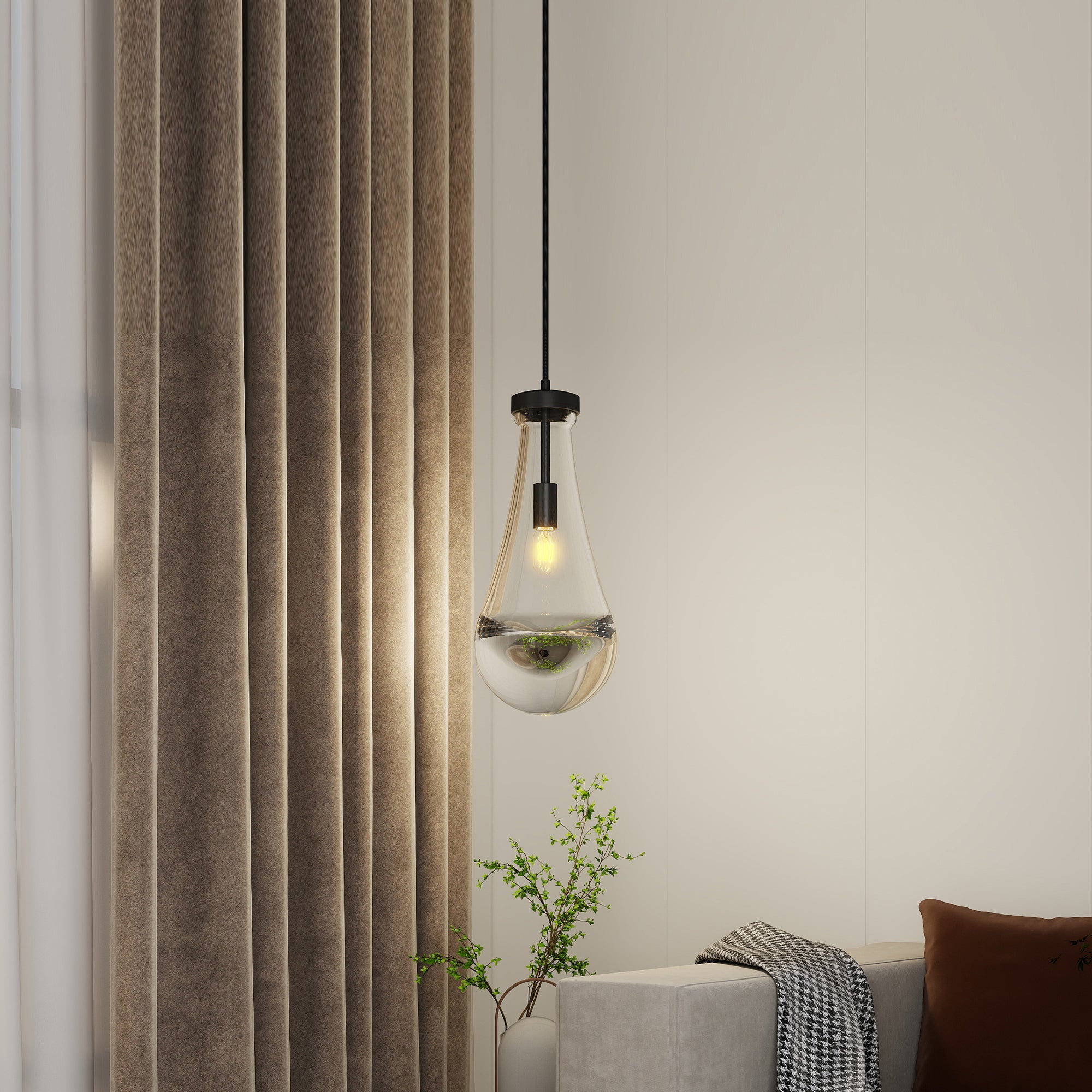 Raindrop Pendant Lights, Modern Pendant Lights for Kitchen Island, Dining Room Light Fixture