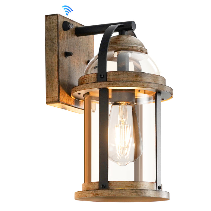 Rustic Farmhouse Wall Lanterns Dusk to Dawn Outdoor Wall Lights Waterproof Lighting Fixtures - okeli lights