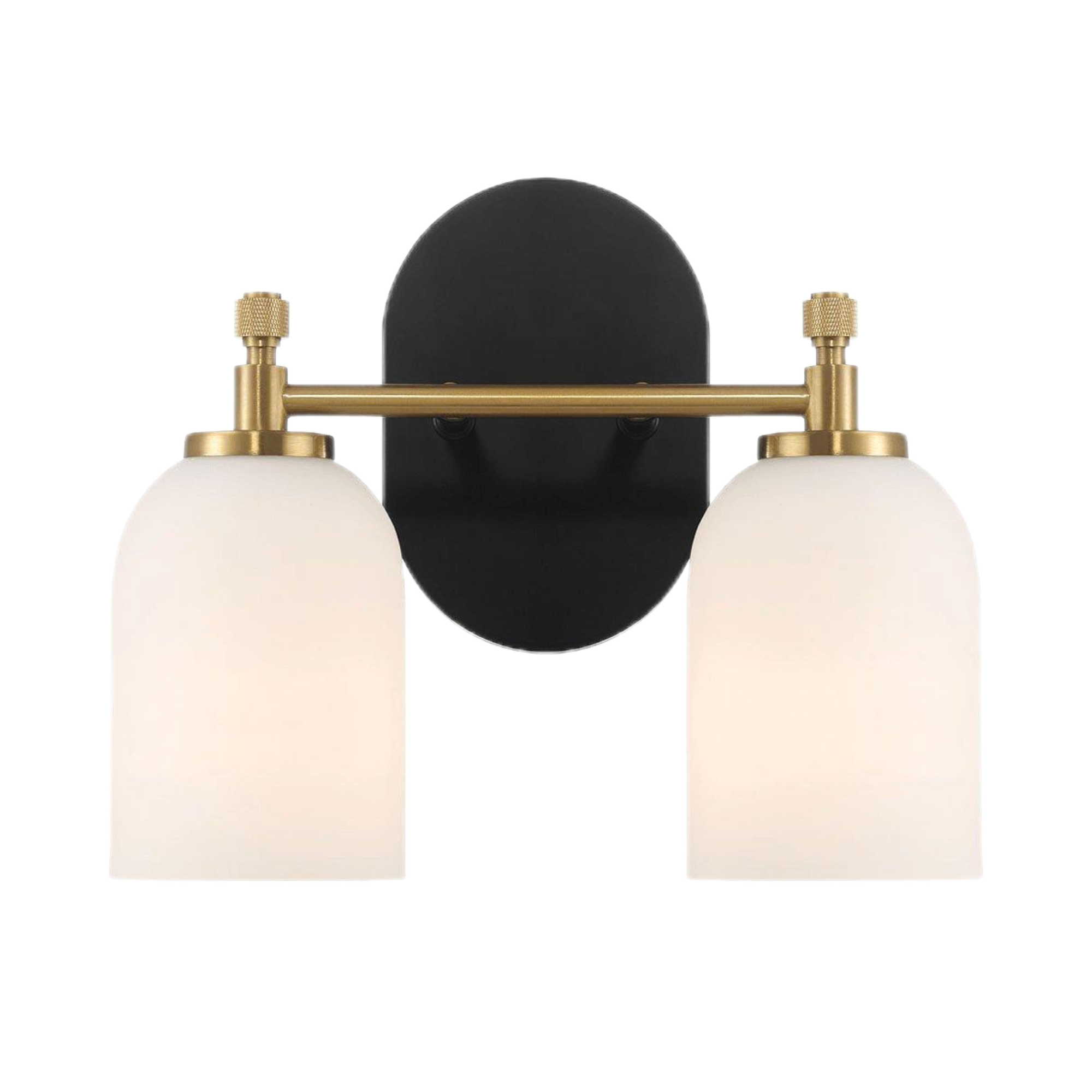 Traditional Style Vanity Over Bathroom Mirror Wall Sconce with White Frosted Glass 2-3-Lights - okeli lights