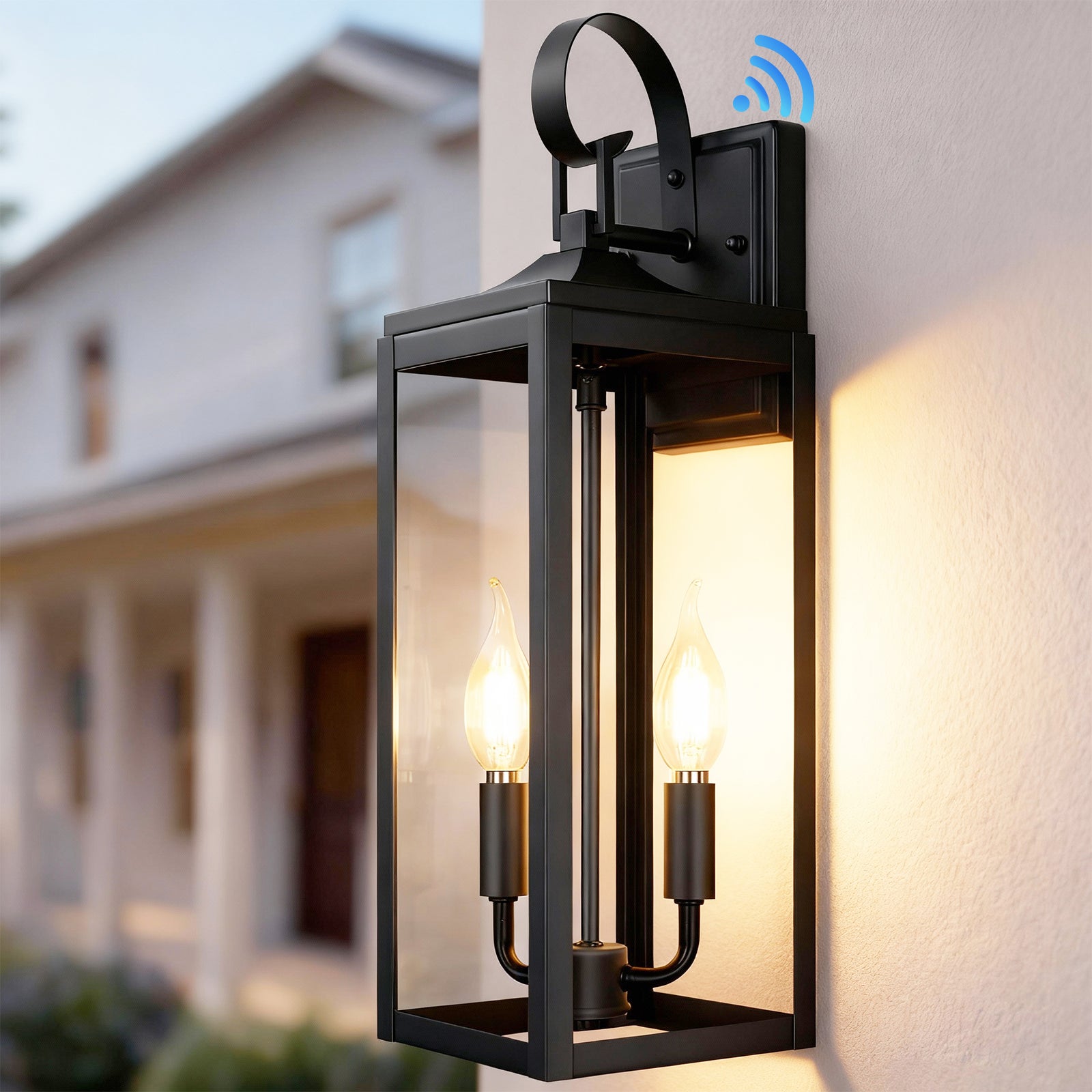 Outdoor Lighting Fixtures Dusk to Dawn Wall Sconce Front Porch Exterior Light 1-Pack