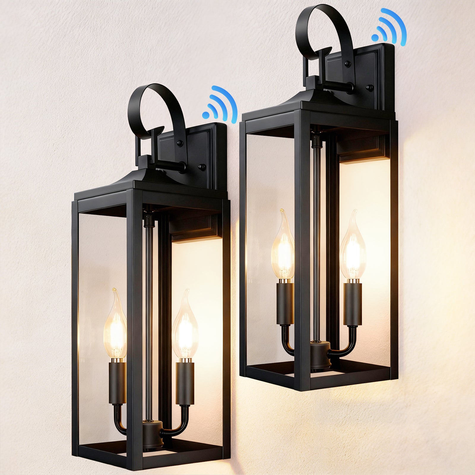 Outdoor Lighting Fixtures Dusk to Dawn Wall Sconce Front Porch Exterior Light 1-Pack