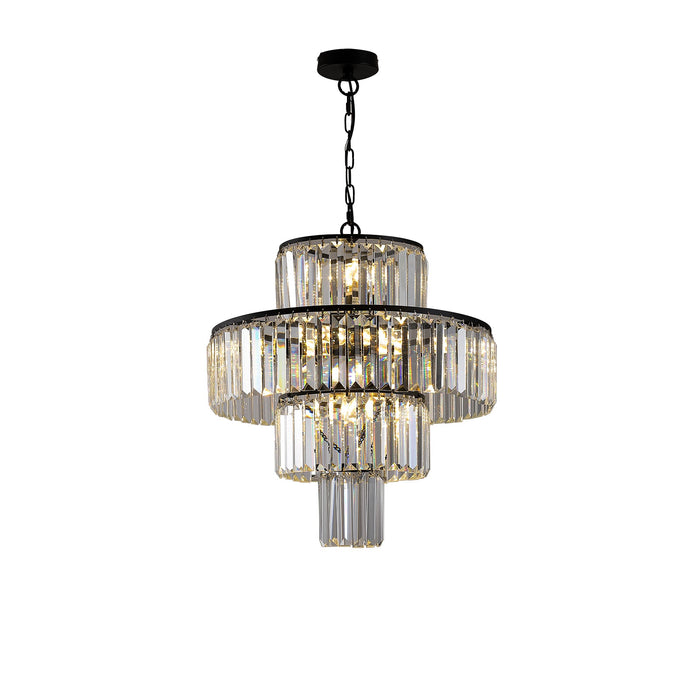 Illuminate Home Elegance with 20" Modern Crystal Chandelier