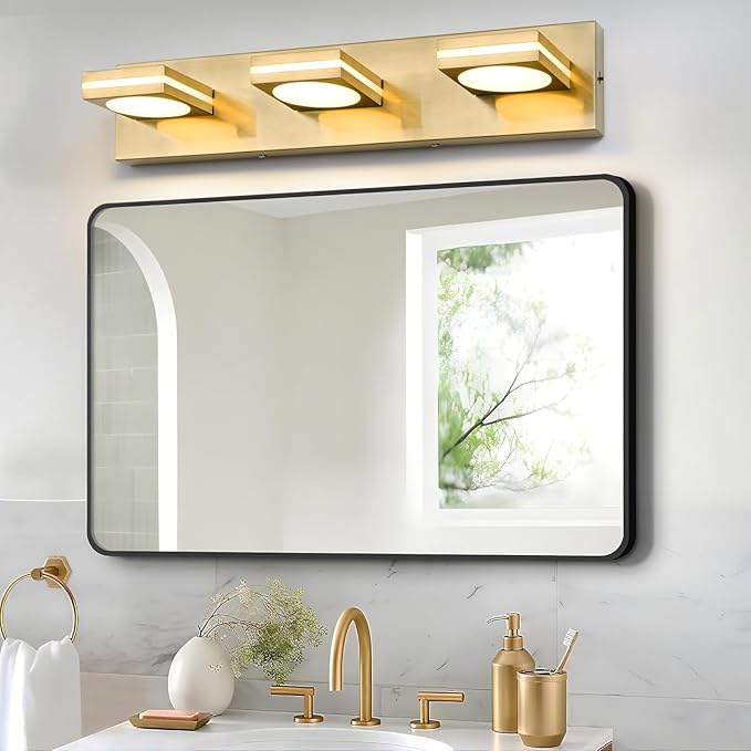Enhance Bathroom Style with OKELI 3-Light LED Vanity Light