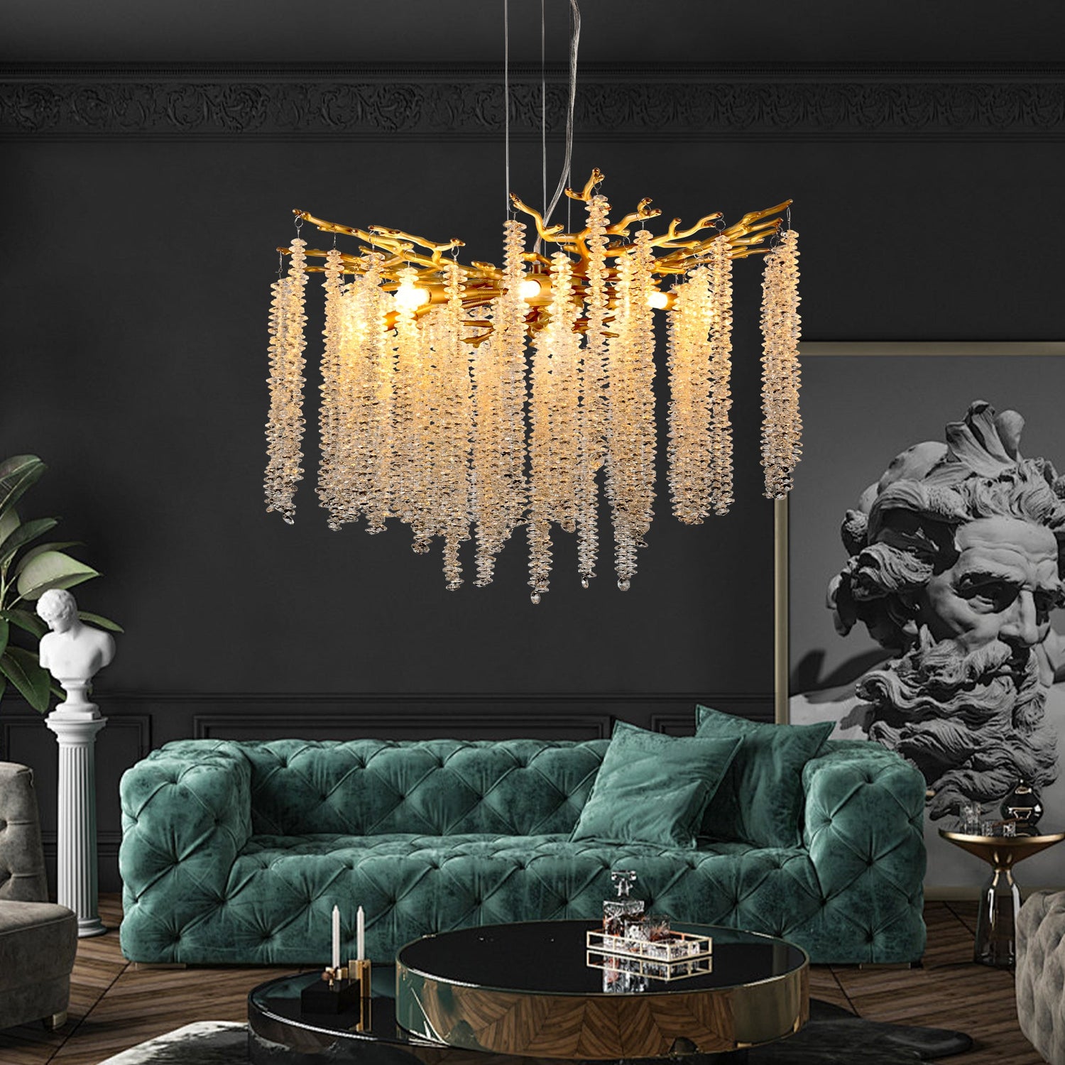 Modern Golden Chandelier: Elevate Spaces with Luxury