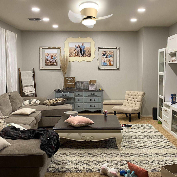 Must-Have OKELI Modern Gold Ceiling Fan for Your Home