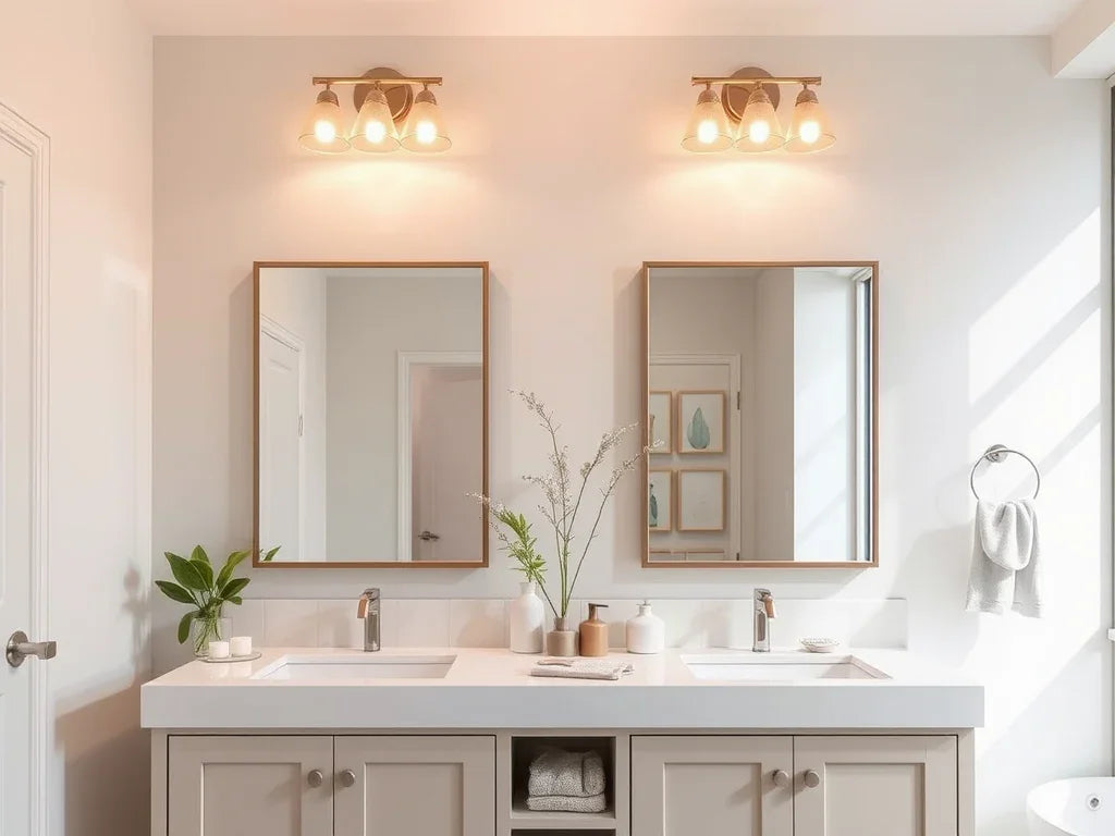 Choosing the right vanity lighting for your bathroom - okeli lights