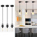 Pendant Light Kitchen Island 3-Pack Modern with Clear Glass Shade - okeli lights