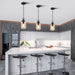 Pendant Light Kitchen Island 3-Pack Modern with Clear Glass Shade - okeli lights