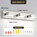 Bathroom Vanity Light Brushed Nickel Modern 24W LED 350° Adjustable Lamp Head ETL Listed - okeli lights