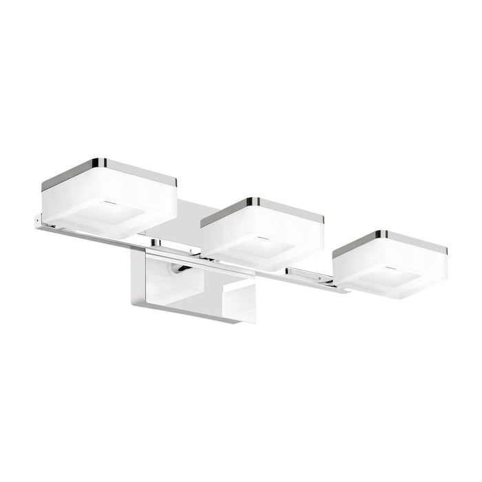 OKELI Dimmable Bathroom Light Fixtures 3 Light Chrome Bubble Crystal Bathroom Vanity Light Modern LED - okeli lights