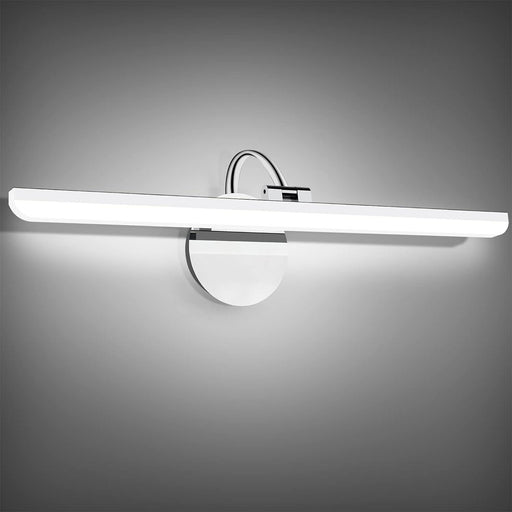 OKELI Bathroom Light Fixtures 180°Rotatable Dimmable LED Bathroom Vanity Light Stainless Steel - okeli lights