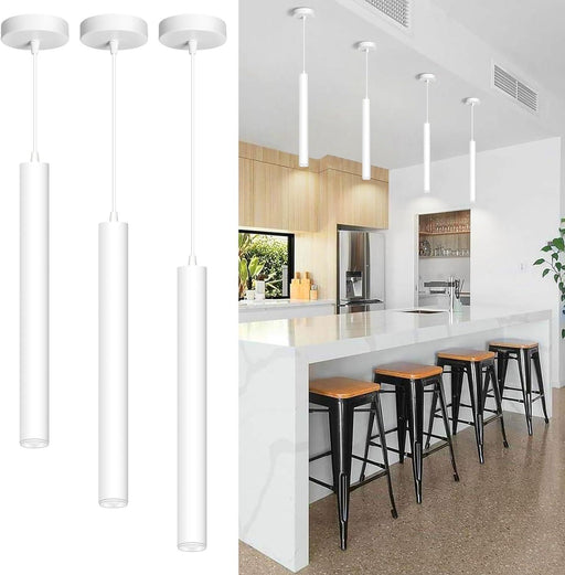 OKELI Modern White LED Minimalist Pendant Lights Ceiling Fixture - okeli lights