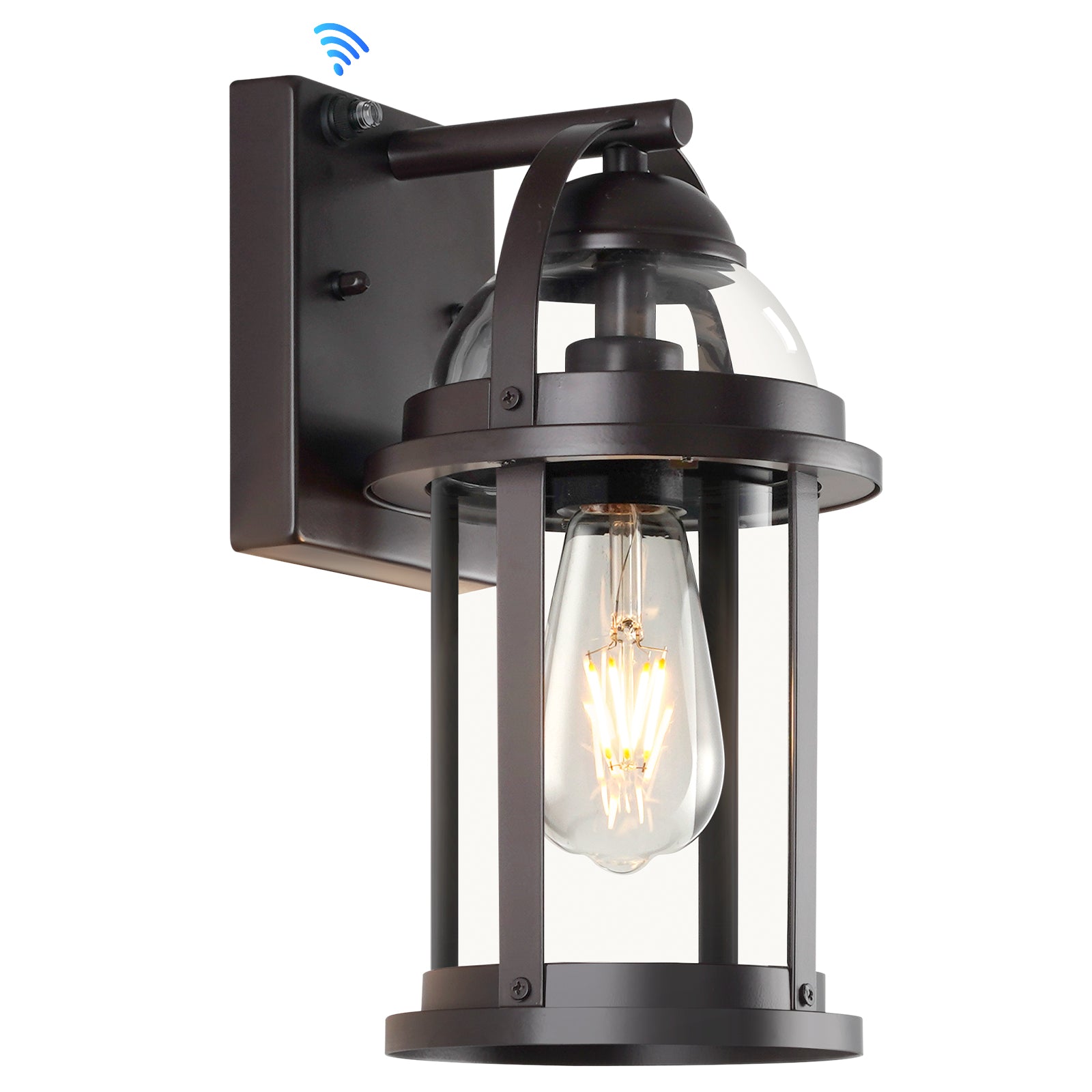 Rustic Farmhouse Wall Lanterns Dusk to Dawn Outdoor Wall Lights Waterproof Lighting Fixtures