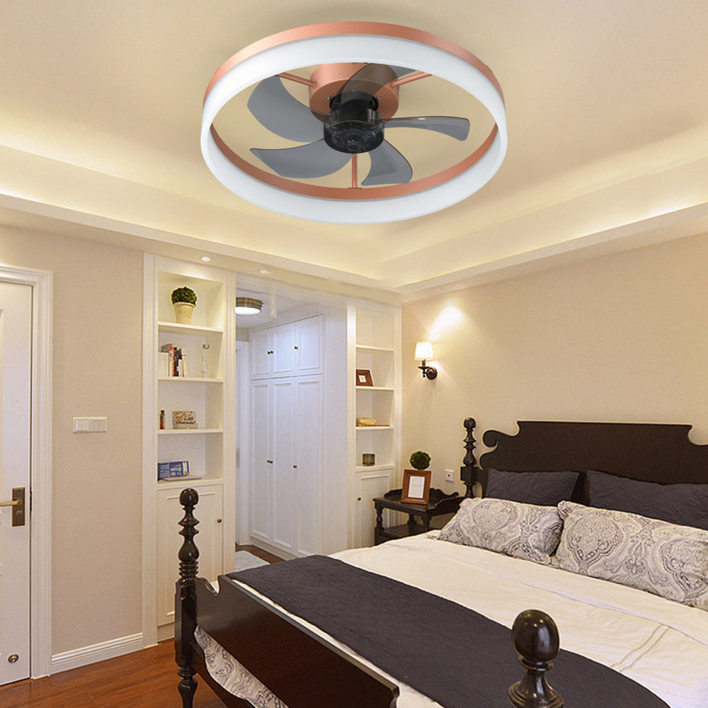 Ceiling Fans with Lights Dimmable LED Embedded installation of thin modern ceiling fans