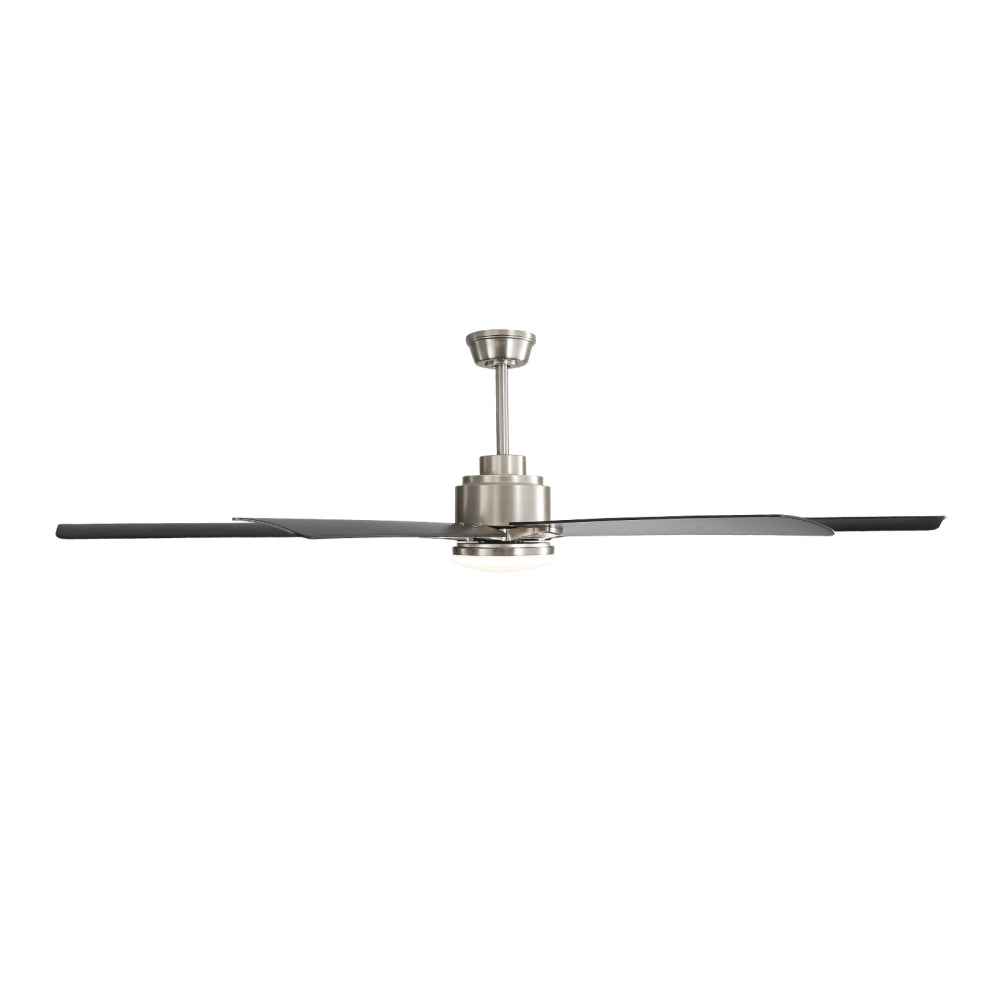 66" Modern Smart Ceiling Fan with LED Light, Dimmable, 8 ABS Blades, Quiet Reversible DC Motor, Remote & App Control