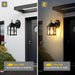 Outdoor Wall Lights, 2 Pack Dusk to Dawn Porch Fixtures Wall Mounted - okeli lights