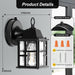 Outdoor Wall Lights, 2 Pack Dusk to Dawn Porch Fixtures Wall Mounted - okeli lights
