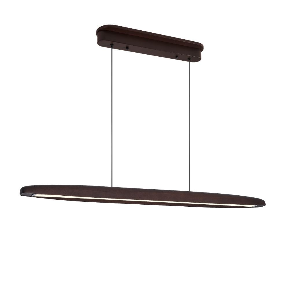 Streamline Wooden LED Pendant Light with Remote Control