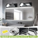 LED Modern Black Bathroom Vanity Lights Over Mirror 360° Rotatable Wall Sconce Lighting - okeli lights