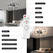 Modern Ceiling Light LED Dimmable Acrylic Square 6+1 Rings with Remote - okeli lights