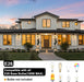 Outdoor Wall Lights, 2 Pack Porch Lights Dusk to Dawn with GFCI Outlet - okeli lights