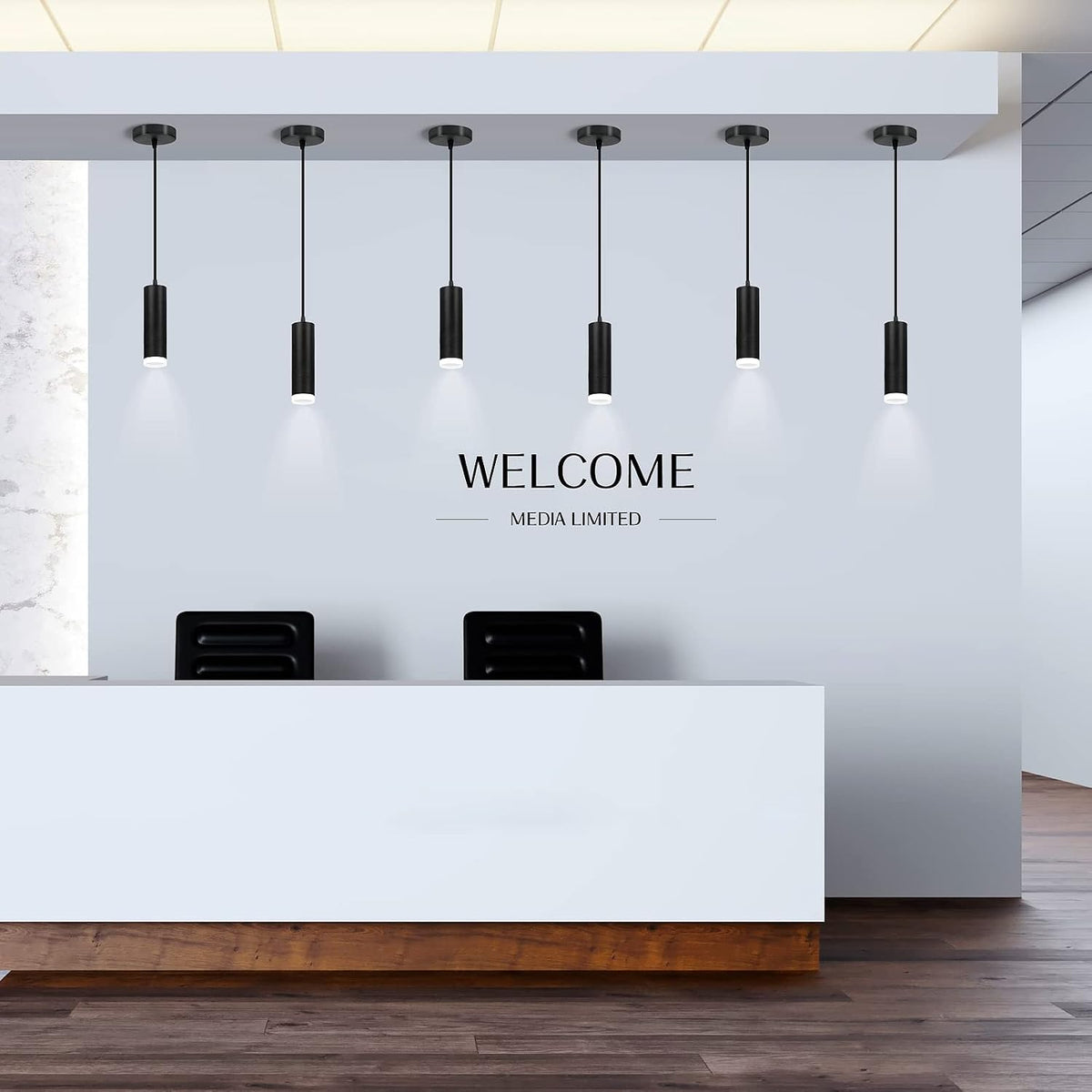 OKELI White Pendant Lights Kitchen Island,Modern Pendent Light Fixture