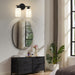 Bathroom Light Fixtures Modern Vanity Lights with Frosted Glass Shades 2-Light - okeli lights