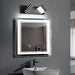 LED Modern Black Bathroom Vanity Lights Over Mirror 360° Rotatable Wall Sconce Lighting - okeli lights