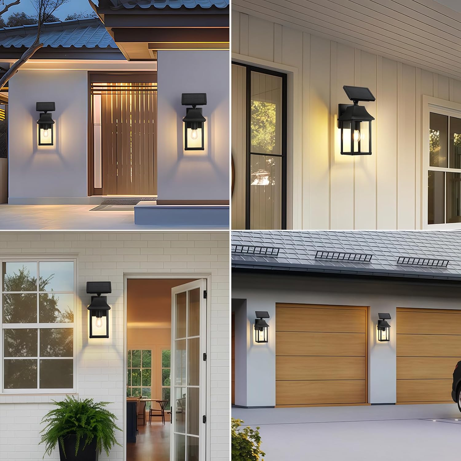 OKELI Solar Porch Light with Motion Sensor & Dusk to Dawn