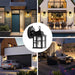 Outdoor Wall Lights, 2 Pack Dusk to Dawn Porch Fixtures Wall Mounted - okeli lights