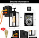 Outdoor Wall Lights, 2 Pack Porch Lights Dusk to Dawn with GFCI Outlet - okeli lights